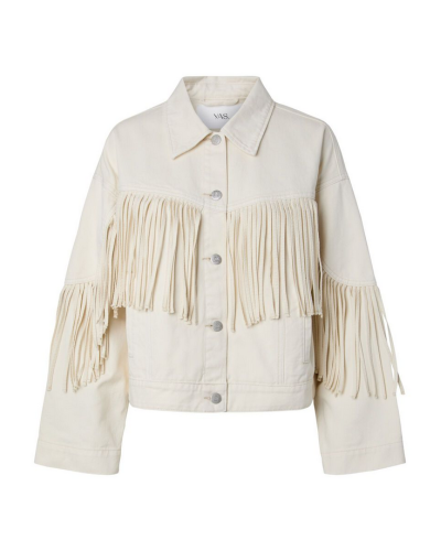 Aiko denim fringe takki