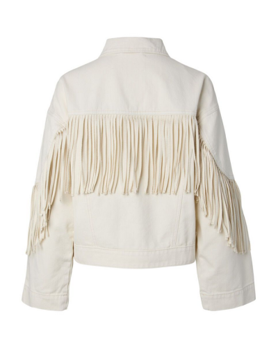 Aiko denim fringe takki