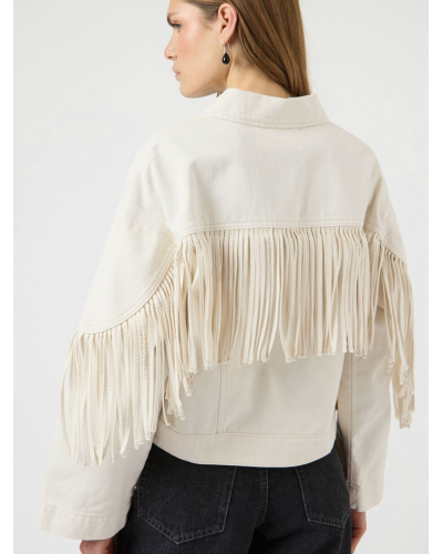 Aiko denim fringe takki